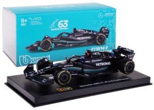 MERCEDES-AMG W14 E PERFORMANCE BOLID F1 MODEL BBURAGO 1:43 #63 Russell BOX