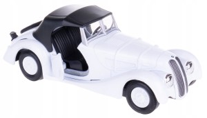 BMW 328 OLDTIMER MODEL METALOWY WELLY 1:34/39 BIAŁ