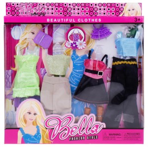 UBRANIA DLA LALKI GARDEROBA BLUZKI SPODNIE SUKIENKI TOREBKI BUTY NR2