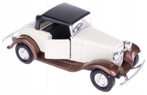 FORD ROADSTER MODEL METALOWY WELLY 1:34/39 KREMOWY