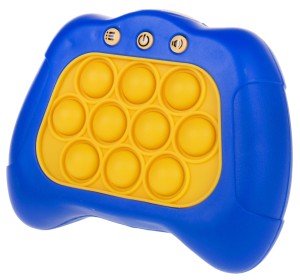 GRA SENSORYCZNA PLOP UP POP IT BUBBLE ELEKTRONICZNA PAMIĘĆ 4 GRY NIEBIESKI