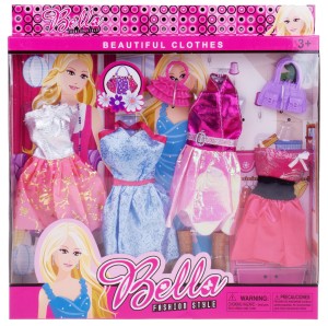 UBRANIA DLA LALKI GARDEROBA SUKIENKI TOREBKI BUTY NR3