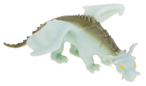 SMOK GUMOWY ROZCIĄGLIWY 23 CM Z GROSZKIEM ZABAWKA MIĘKKA ZIELONY