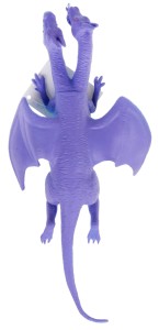 SMOK GUMOWY ROZCIĄGLIWY 25 CM Z GROSZKIEM ZABAWKA MIĘKKA FIOLETOWY