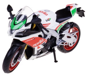APRILIA RSV4 RR1000 2021 MODEL PLASTIK/METAL RMZ MOTOR 1:12 BIAŁY