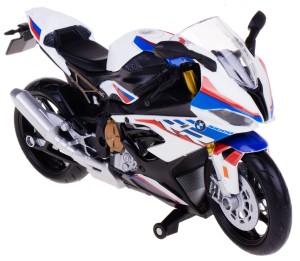 BMW S1000RR 2020 MODEL PLASTIK/METAL RMZ MOTOR 1:12 BIAŁY