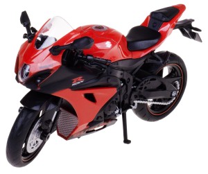 SUZUKI GSX-R1000R 2021 MODEL PLASTIK/METAL RMZ MOTOR 1:12 CZERWONY