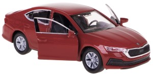 SKODA OCTAVIA NEW GENERATION MODEL METAL WELLY 1:34-39 CZERWONY