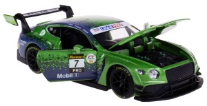 BENTLEY CONTINENTAL GT3 2020 MODEL NAPĘD DŹWIĘK #7 RMZ 1:32 ZIELONY