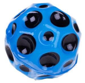 PIŁKA ODBIJAJĄCA 5 CM MIĘKKA SKOCZNA NIEBIESKA