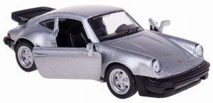 PORSCHE 911 930 TURBO 3,3 MODEL METALOWY RMZ 1:32/39 SREBRNY