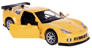 CHEVROLET CORVETTE C6-R MODEL METALOWY RMZ 1:32/39 ŻÓŁTY 