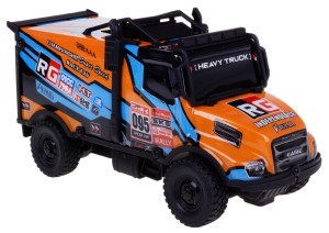 CIĘŻARÓWKA TRUCK 1:20 SPEED RACING 20 CM NAPĘD ŚWIATŁO DŹWIĘK POMARAŃCZOWY