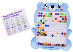 TABLICA MAGNETYCZNA Z RYSIKIEM MIŚ KOLOROWA MOZAIKA MAGPAD