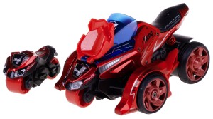 TRÓJKOŁOWIEC KATAPULTA 2 MOTORY ŚWIATŁO DŹWIĘK 3W1 METAL/PLASTIK CZERWONY