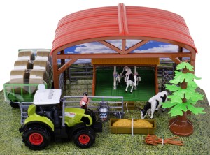 FARMA GOSPODARSTWO WIATA TRAKTOR KROWY AKCESORIA 23 EL.