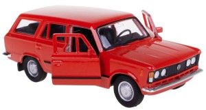 FIAT 125P KOMBI MODEL METALOWY WELLY 1:34/39 CZERWONY