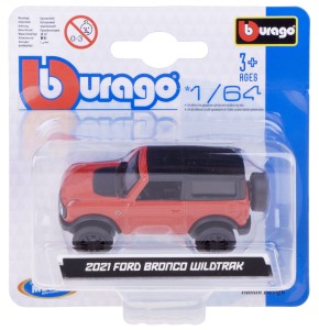 FORD BRONCO WILDTRAK 2021 MODEL METALOWY BBURAGO 1:64