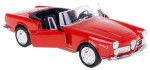 ALFA ROMEO SPIDER 2600 MODEL METALOWY WELLY 1:34/39 CZERWONY BEZ DACHU