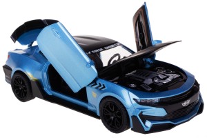AUTO SPORTOWE SS 028 SPEED 1:24 MODEL METAL 20 CM NAPĘD ŚWIATŁO DŹWIĘK BLUE