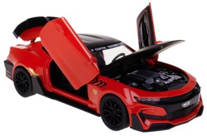 AUTO SPORTOWE SS 028 SPEED 1:24 MODEL METAL 20 CM NAPĘD ŚWIATŁO DŹWIĘK RED