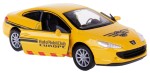 PEUGEOT 407 COUPE AUTO MOBIL CLUB MODEL METALOWY WELLY 1:34/39 ŻÓŁTY