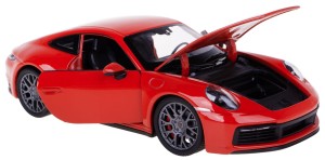 PORSCHE 911 CARRERA 4S MODEL METALOWY WELLY 1:24 CZERWONY