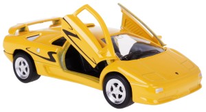 LAMBORGHINI DIABLO SV MODEL METALOWY WELLY 1:34/39 ŻÓŁTY