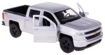 2017 CHEVROLET SILVERADO MODEL METAL WELLY 1:34/39 SREBRNY