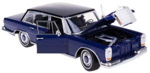 MERCEDES-BENZ 600 1963 MODEL METALOWY WELLY 1:24 GRANATOWY