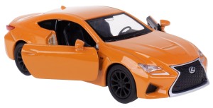LEXUS RC F MODEL METALOWY WELLY 1:34-39 POMARAŃCZOWY