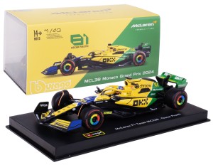 MCLAREN MCL38 BOLID F1 MODEL METALOWY BBURAGO 1:43 #81 Oscar Piastri + BOX 