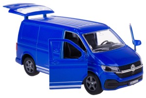 VOLKSWAGEN TRANSPORTER T6.1 2019 MODEL METALOWY 13,5 CM KIDS GLOBE NIEBIESK
