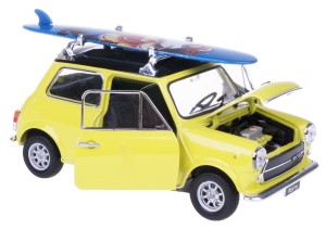 MINI COOPER 1300 Z DESKĄ MODEL METALOWY WELLY 1:24