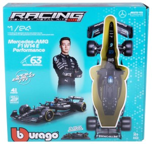 MERCEDES W14 E MODEL METALOWY DO SKŁADANIA KIT BBURAGO 1:24 #63 RUSSELL