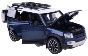 LAND ROVER DEFENDER 110 1:32 MODEL METALOWY NAPĘD ŚWIATŁO DŹWIĘK BLUE