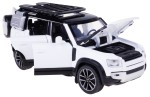 LAND ROVER DEFENDER 110 1:32 MODEL METALOWY NAPĘD ŚWIATŁO DŹWIĘK BIAŁY
