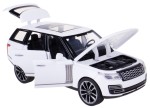 LAND ROVER RANGE ROVER 50TH ANNIVERSARY 1:32 NAPĘD ŚWIATŁO DŹWIĘK  BIAŁY