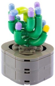 KLOCKI MINI KWIATY SANSEVERIA VELVET 78 EL. 5 CM X 8 CM PIĘKNA DEKORACJA