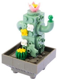 KLOCKI MINI KWIATY KAKTUS CACTUS 77 EL. 5,5 CM X 8,5 CM PIĘKNA DEKORACJA