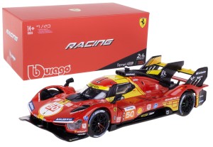 FERRARI 499P #50 2024 24 LE MANS MODEL METALOWY BBURAGO BOX 1:43 BOX