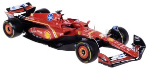 FERRARI SF24 BOLID F1 MODEL METALOWY BBURAGO 1:18 #16 C.LECLERC