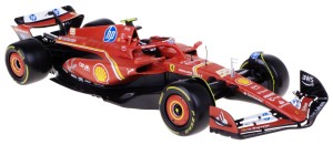 FERRARI SF24 BOLID F1 MODEL METALOWY BBURAGO 1:18 #55 C.SAINZ