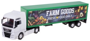 MAN TGX XXL TIR FARM GOOD FRESH FOOD DAILY MODEL METAL WELLY 1:64