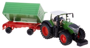 TRAKTOR FENDT 1050 VARIO Z PRZYCZEPĄ BBURAGO ZIELONY