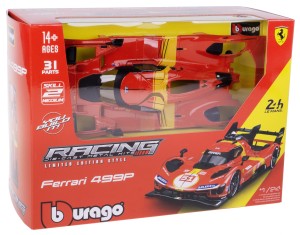 FERRARI 499P MODEL METALOWY DO SKŁADANIA KIT BBURAGO 1:24