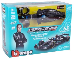 MERCEDES W14 E MODEL METALOWY DO SKŁADANIA KIT BBURAGO 1:24 #63 G.RUSSELL