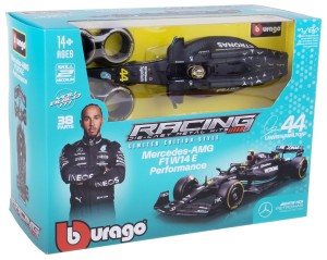 MERCEDES W14 E MODEL METALOWY DO SKŁADANIA KIT BBURAGO 1:24 #44 L. HAMILTON
