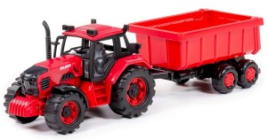 TRAKTOR BELARUS Z PRZYCZEPĄ DO PRZEWOZU WADER-POLESIE