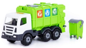 ŚMIECIARKA 40 CM PRESTIŻ AUTO KOMUNALNE Z KOSZEM NA ŚMIECI WADER-POLESIE